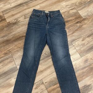 Madewell Curvy Perfect Vintage Blue Jeans